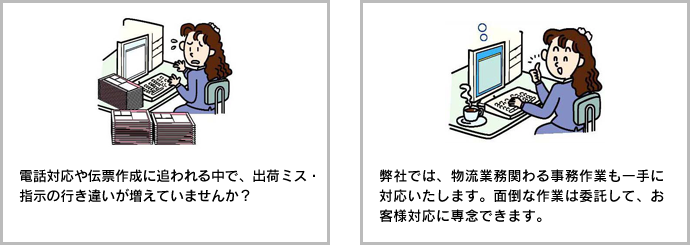 発送指示対応・伝票作成など、それらに係る時間を減らしたい。